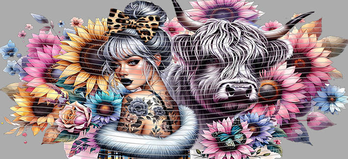 16oz Sunflower Girl-SU-131